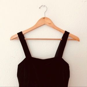 Madewell velvet wide leg jumpsuit